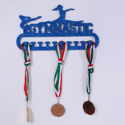 Medagliere Gymnastic 2 Silhouette | Portamedaglie Ginnastica Artistica