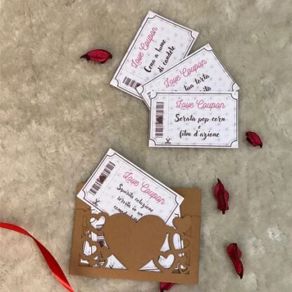 Love Coupon | Coupon di San Valentino | Regalo personalizzato | Buoni d’amore